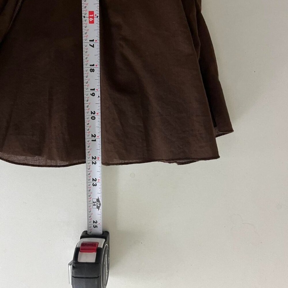 y2k brown whimsygoth grunge elevated basic midi s… - image 6